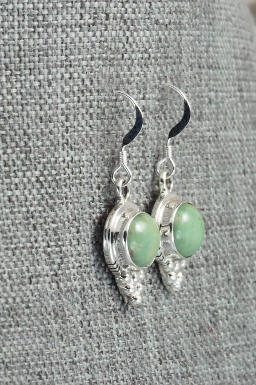 Turquoise & Sterling Silver Earrings - Isabelle Yazzie
