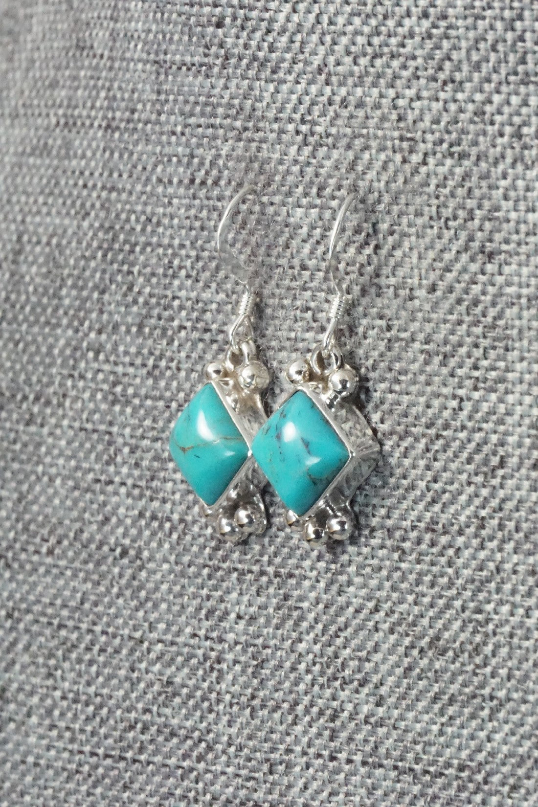 Turquoise & Sterling Silver Earrings - Kim Marie Whitehorse