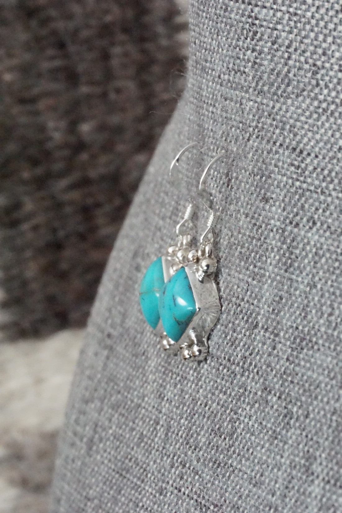 Turquoise & Sterling Silver Earrings - Kim Marie Whitehorse