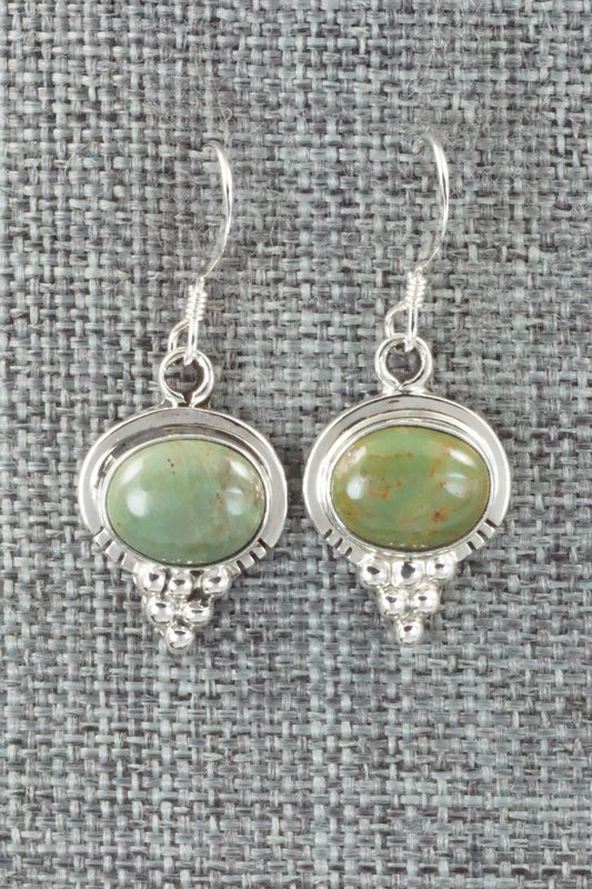 Turquoise & Sterling Silver Earrings - Isabelle Yazzie
