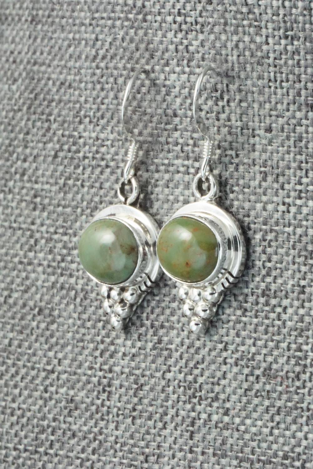 Turquoise & Sterling Silver Earrings - Isabelle Yazzie