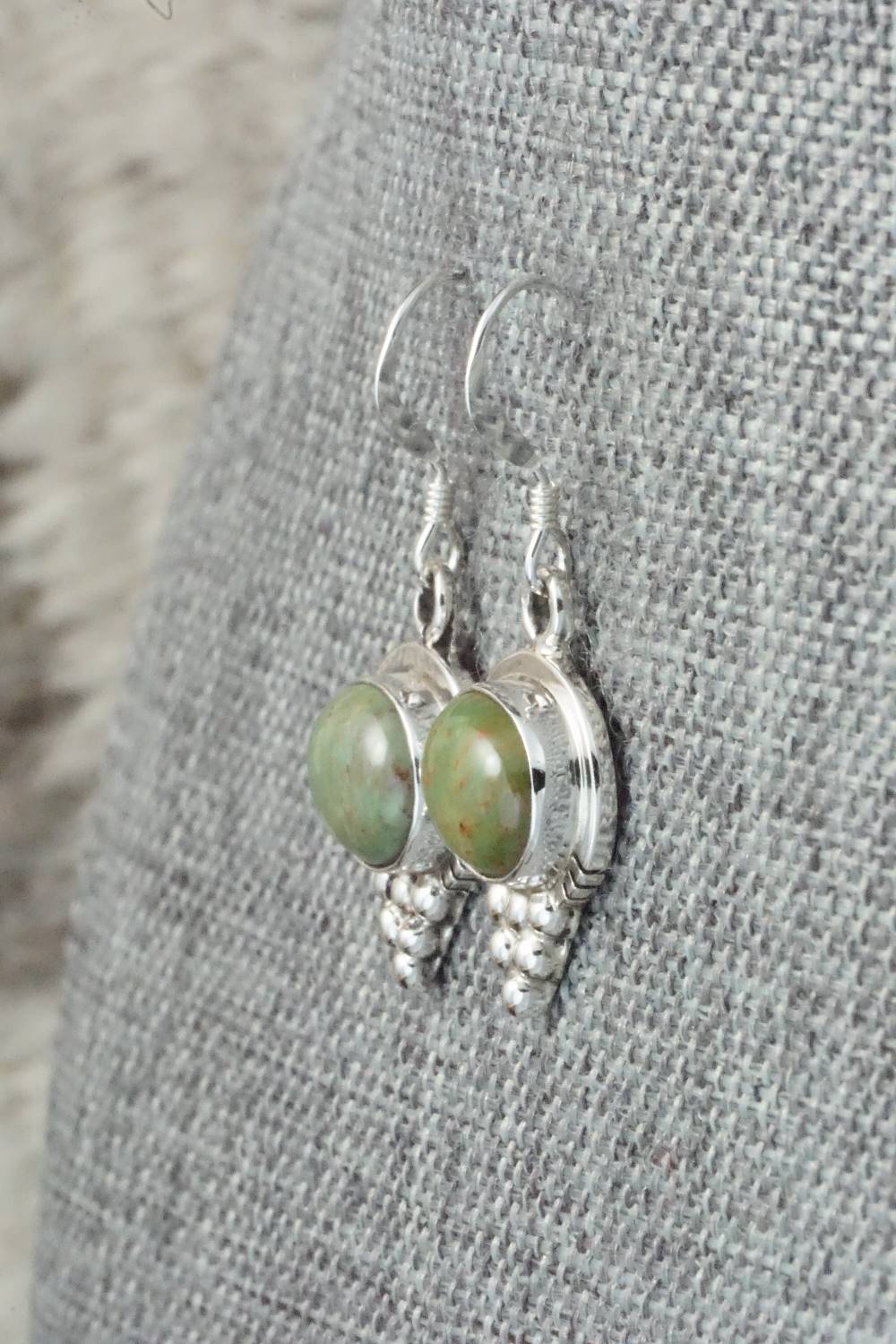 Turquoise & Sterling Silver Earrings - Isabelle Yazzie
