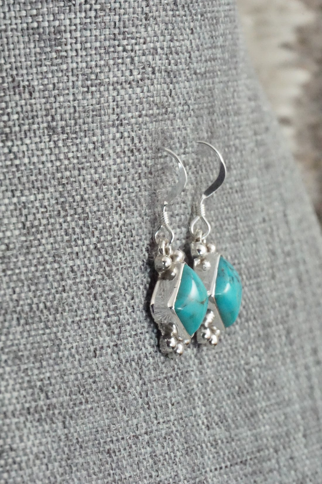 Turquoise & Sterling Silver Earrings - Kim Marie Whitehorse