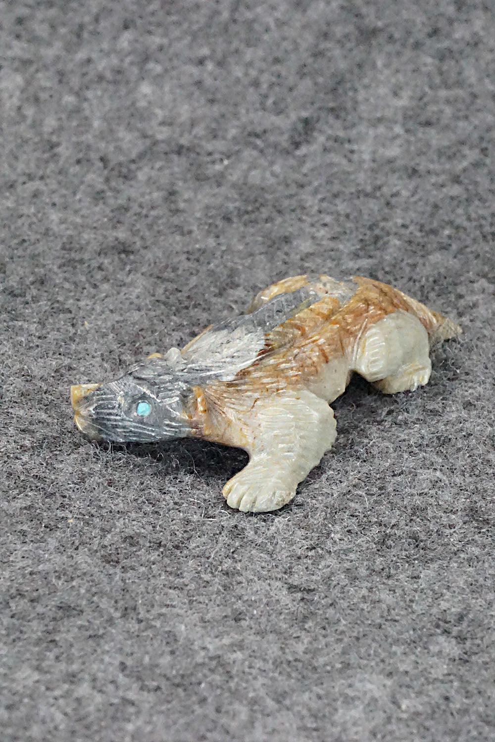 Badger Zuni Fetish Carving - Lance Cheama