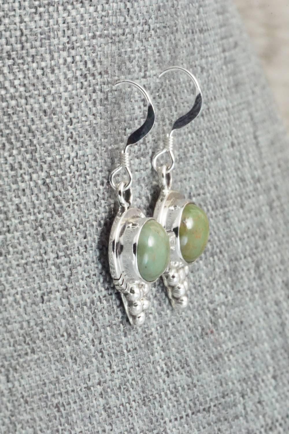 Turquoise & Sterling Silver Earrings - Isabelle Yazzie
