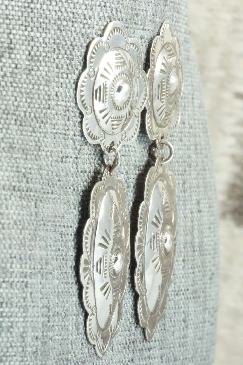 Sterling Silver Earrings - Joan Begay