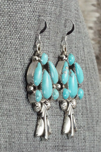Turquoise & Sterling Silver Earrings - Bobby Platero