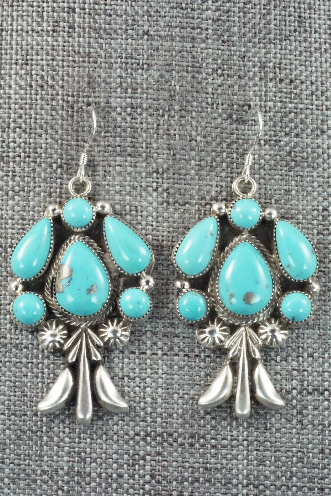 Turquoise & Sterling Silver Earrings - Bobby Platero