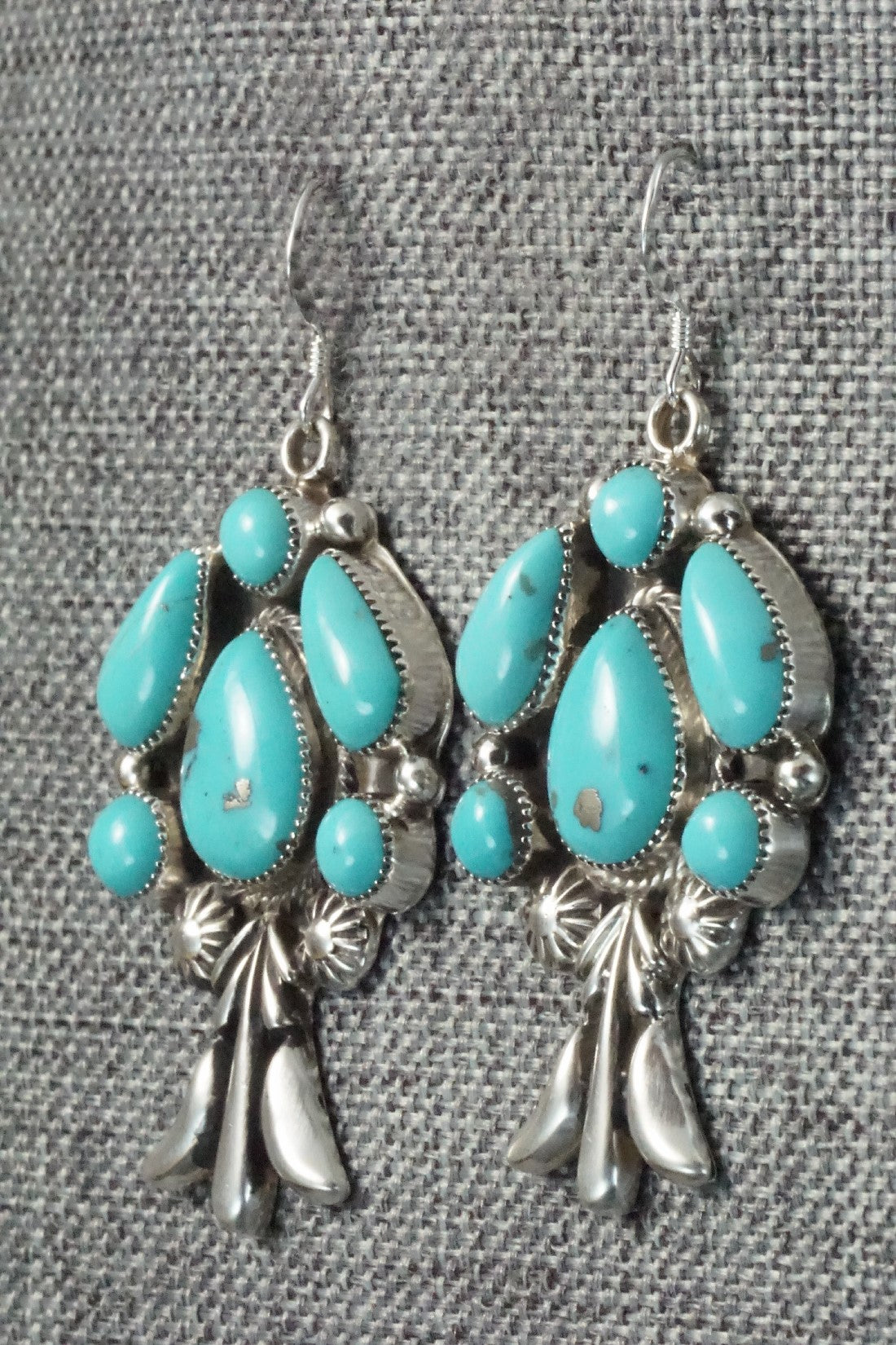 Turquoise & Sterling Silver Earrings - Bobby Platero