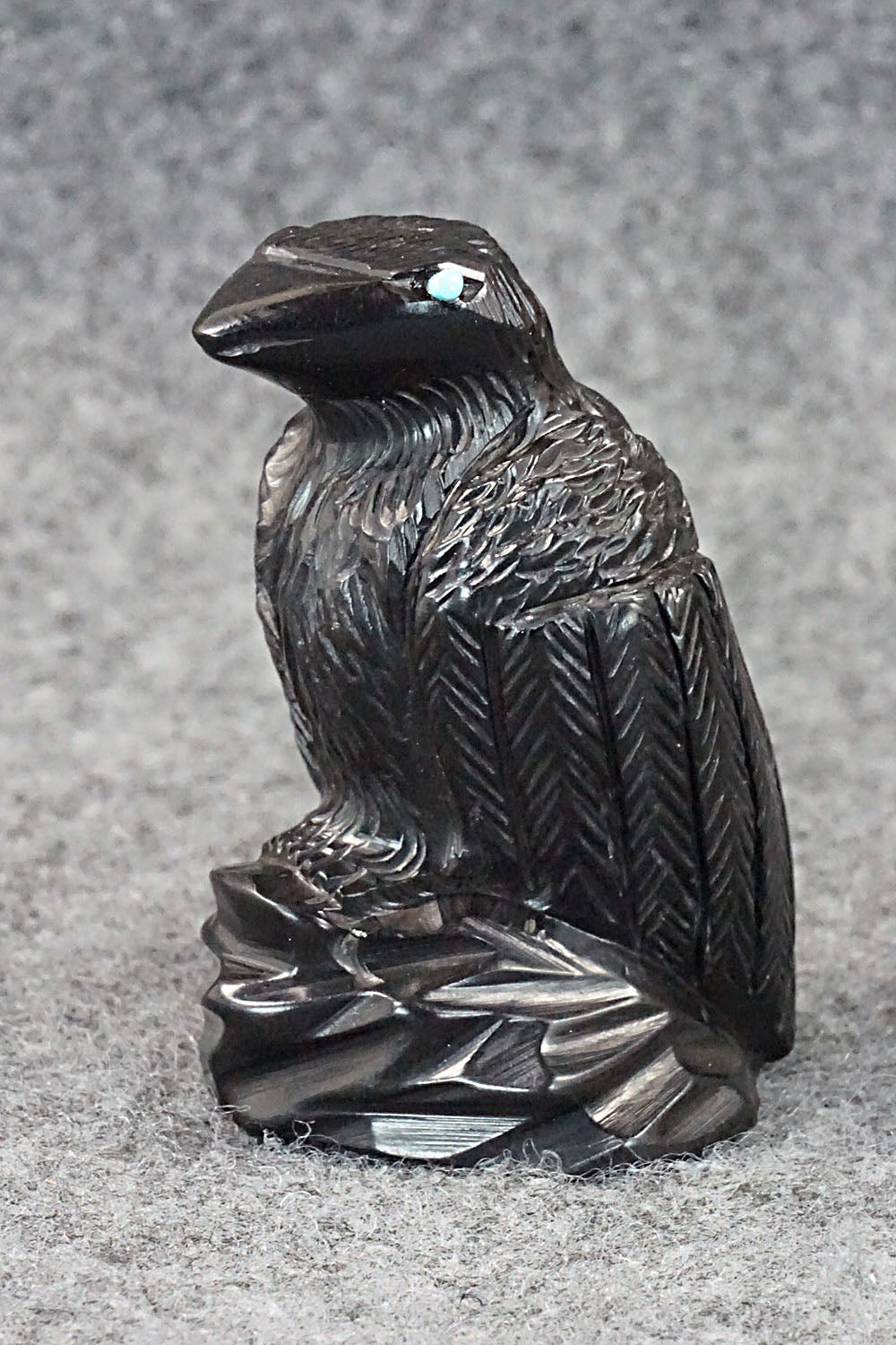 Crow Zuni Fetish Carving - Mike Tucson