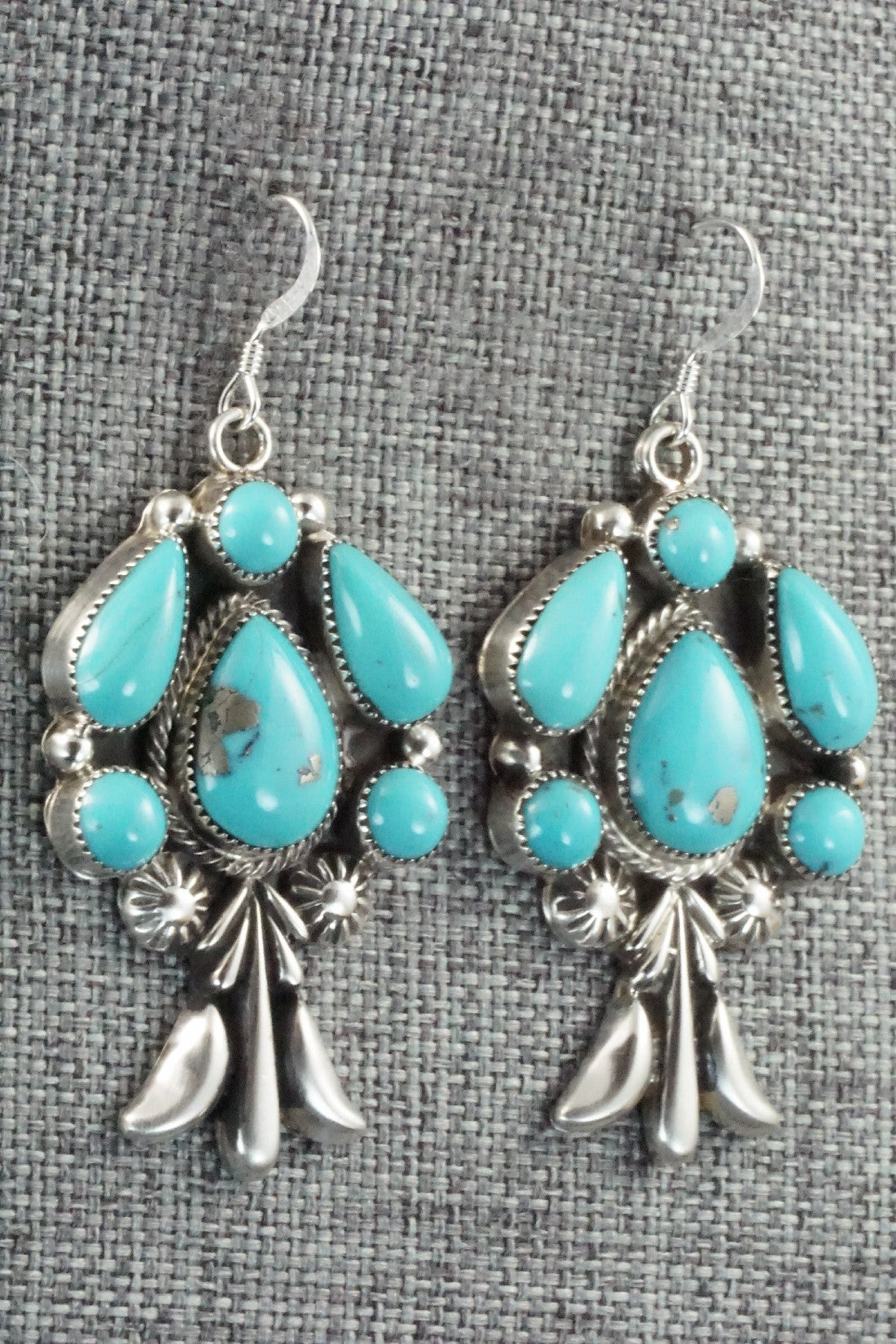 Turquoise & Sterling Silver Earrings - Bobby Platero