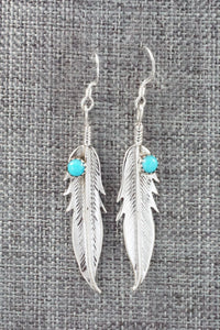 Turquoise & Sterling Silver Earrings - Rita Largo