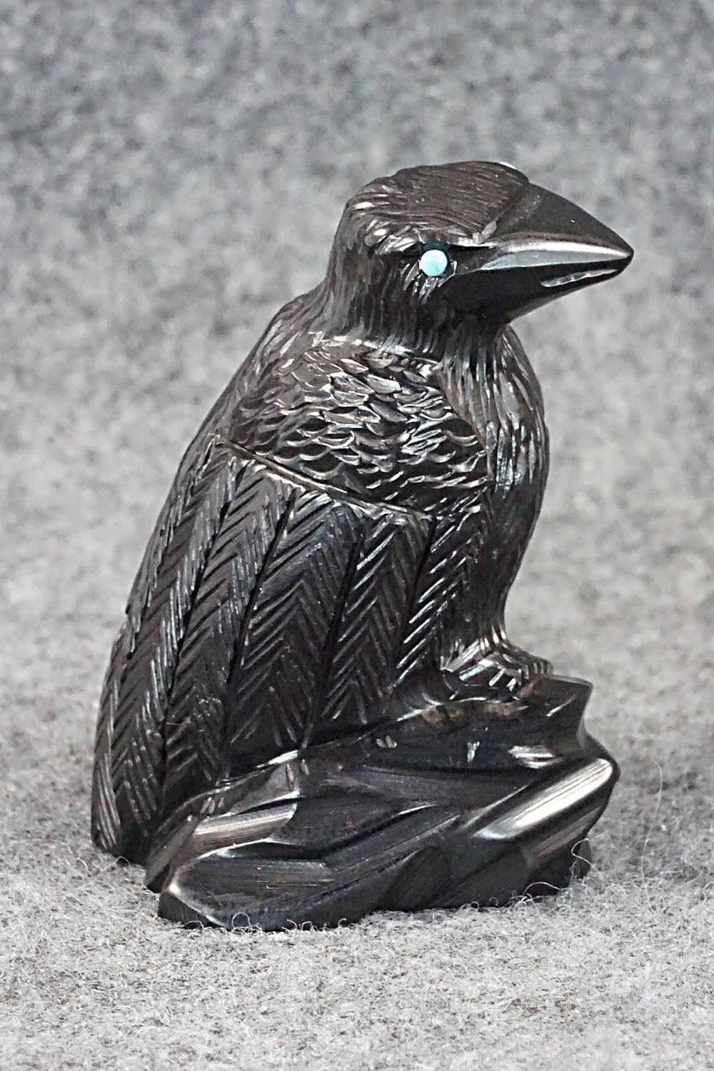 Crow Zuni Fetish Carving - Mike Tucson