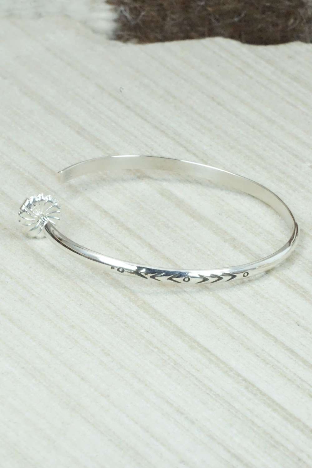 Sterling Silver Hoop Earrings - Tim Yazzie