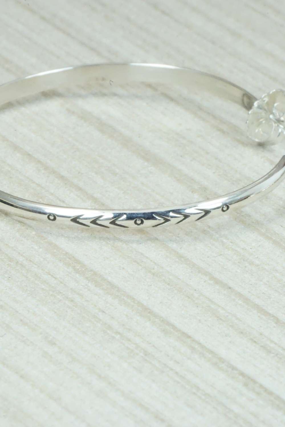 Sterling Silver Hoop Earrings - Tim Yazzie