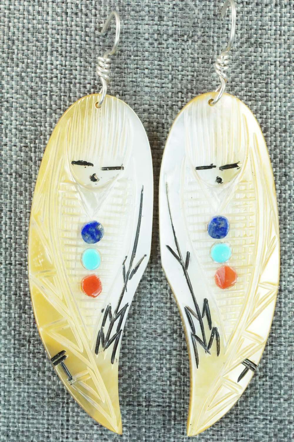 Multi Stone & Sterling Silver Earrings - Gloria Chattin