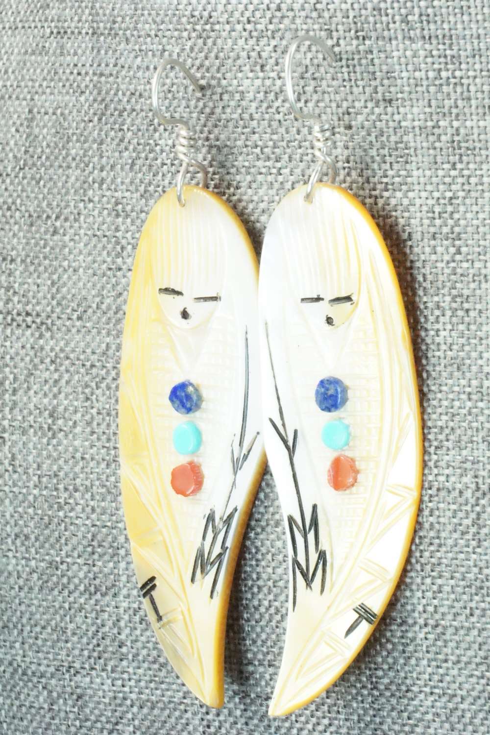 Multi Stone & Sterling Silver Earrings - Gloria Chattin