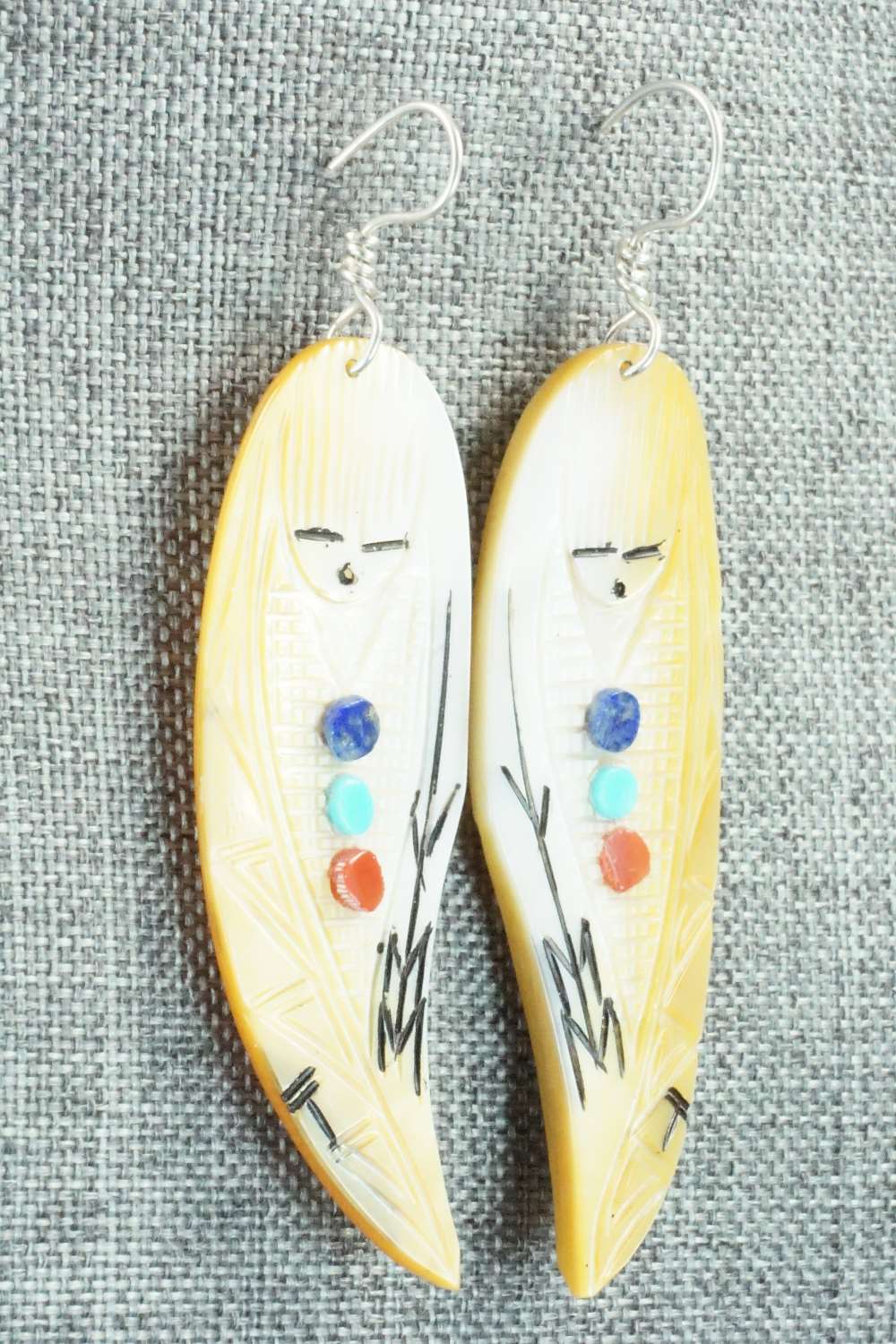 Multi Stone & Sterling Silver Earrings - Gloria Chattin