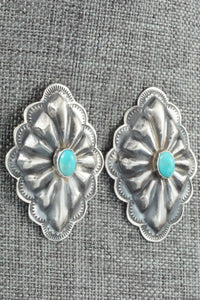 Turquoise & Sterling Silver Earrings - Rita Lee