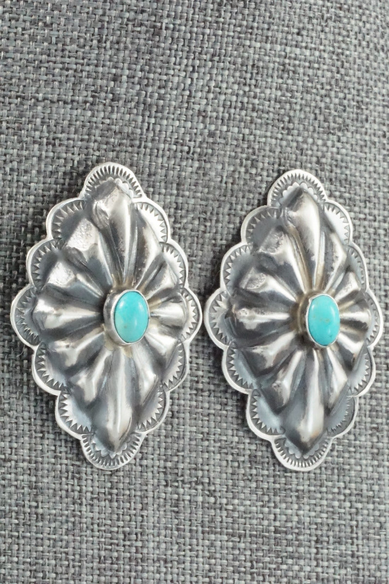 Turquoise & Sterling Silver Earrings - Rita Lee