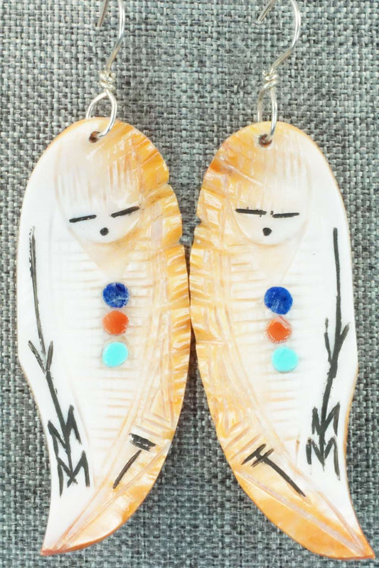 Multi Stone & Sterling Silver Earrings - Gloria Chattin