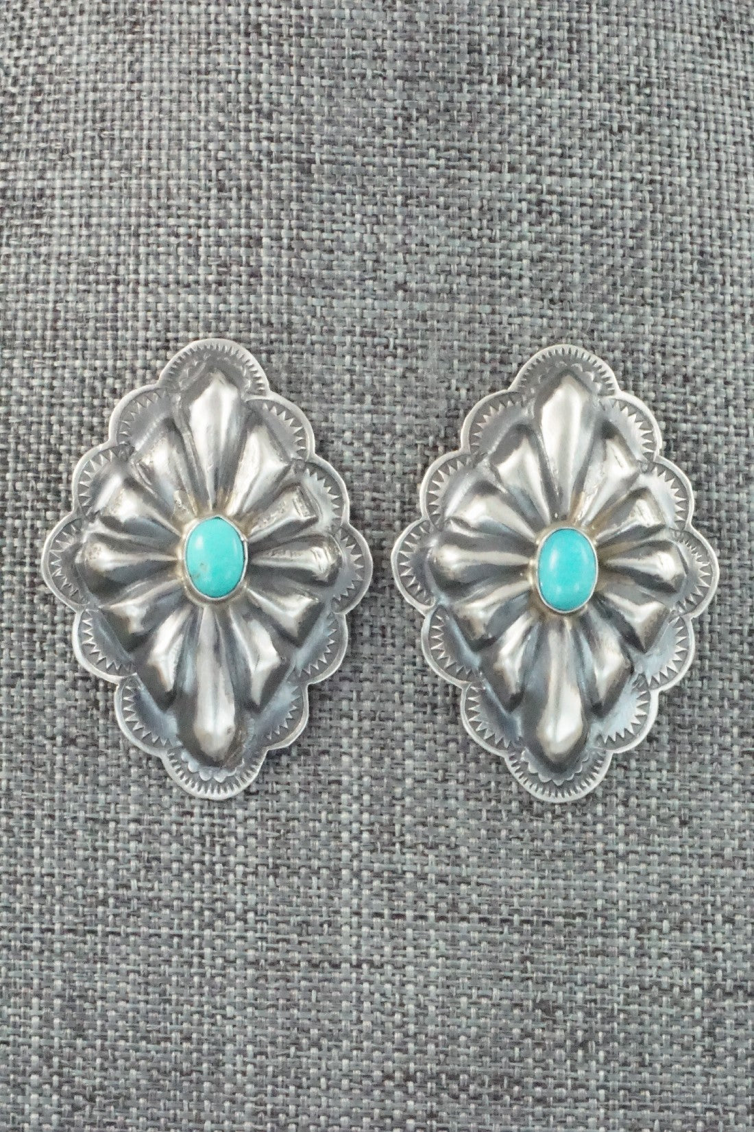 Turquoise & Sterling Silver Earrings - Rita Lee