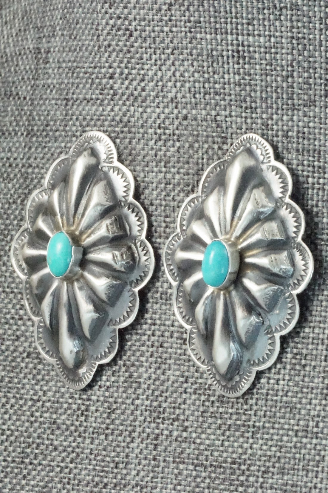 Turquoise & Sterling Silver Earrings - Rita Lee