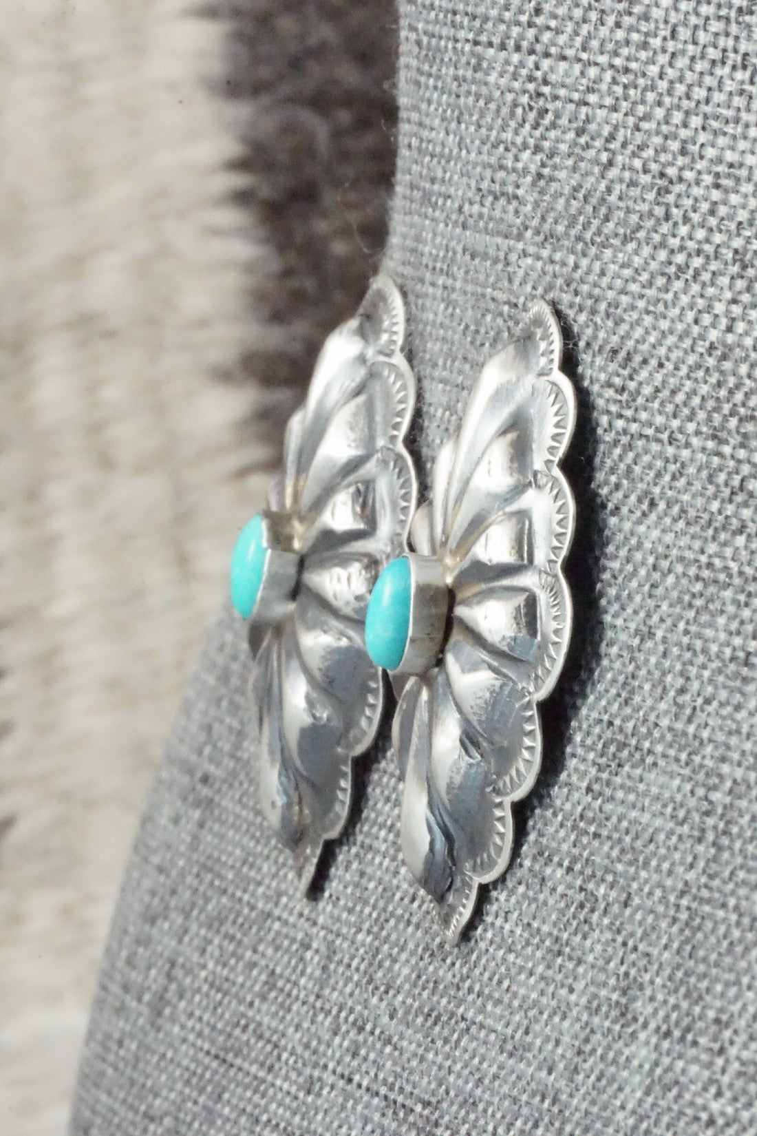 Turquoise & Sterling Silver Earrings - Rita Lee