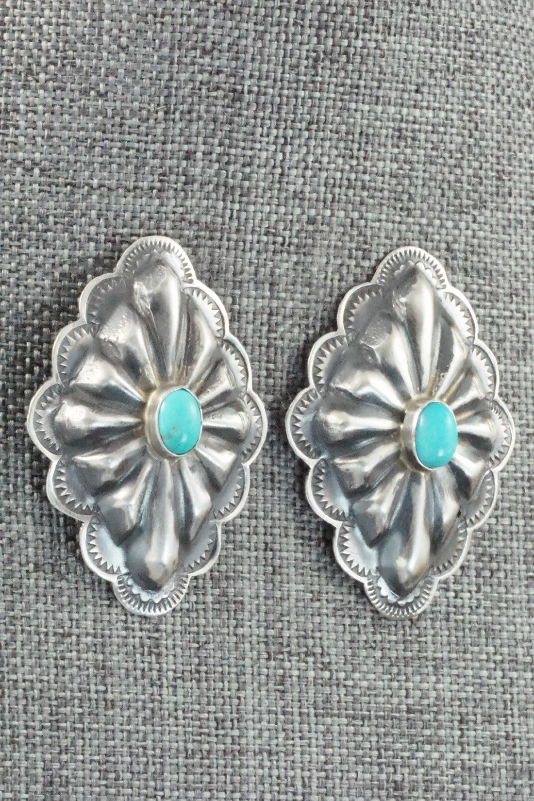 Turquoise & Sterling Silver Earrings - Rita Lee