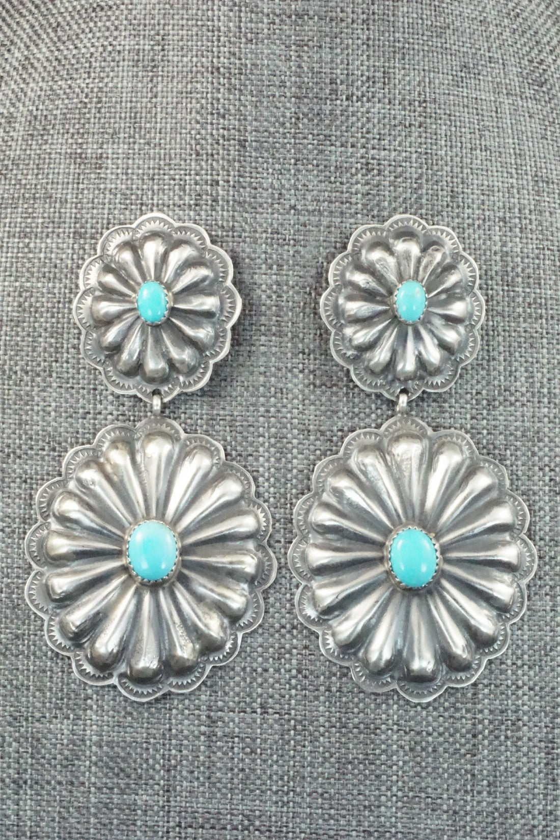 Turquoise & Sterling Silver Earrings - Rita Lee