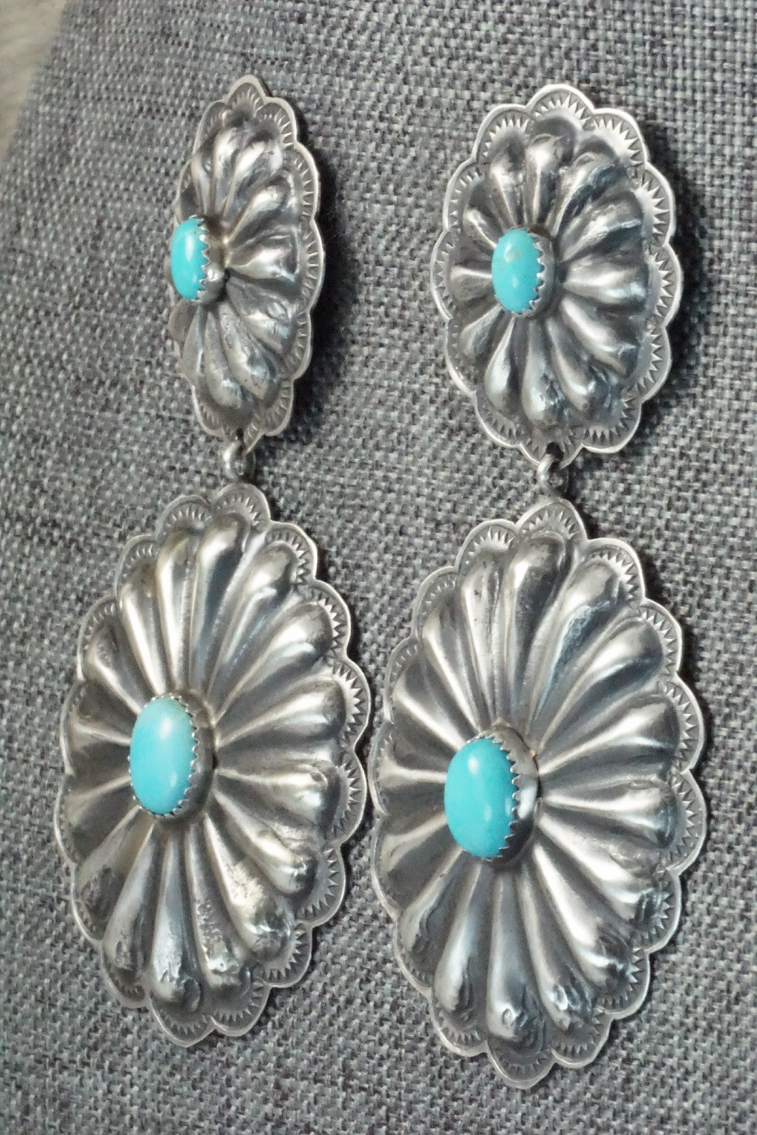 Turquoise & Sterling Silver Earrings - Rita Lee