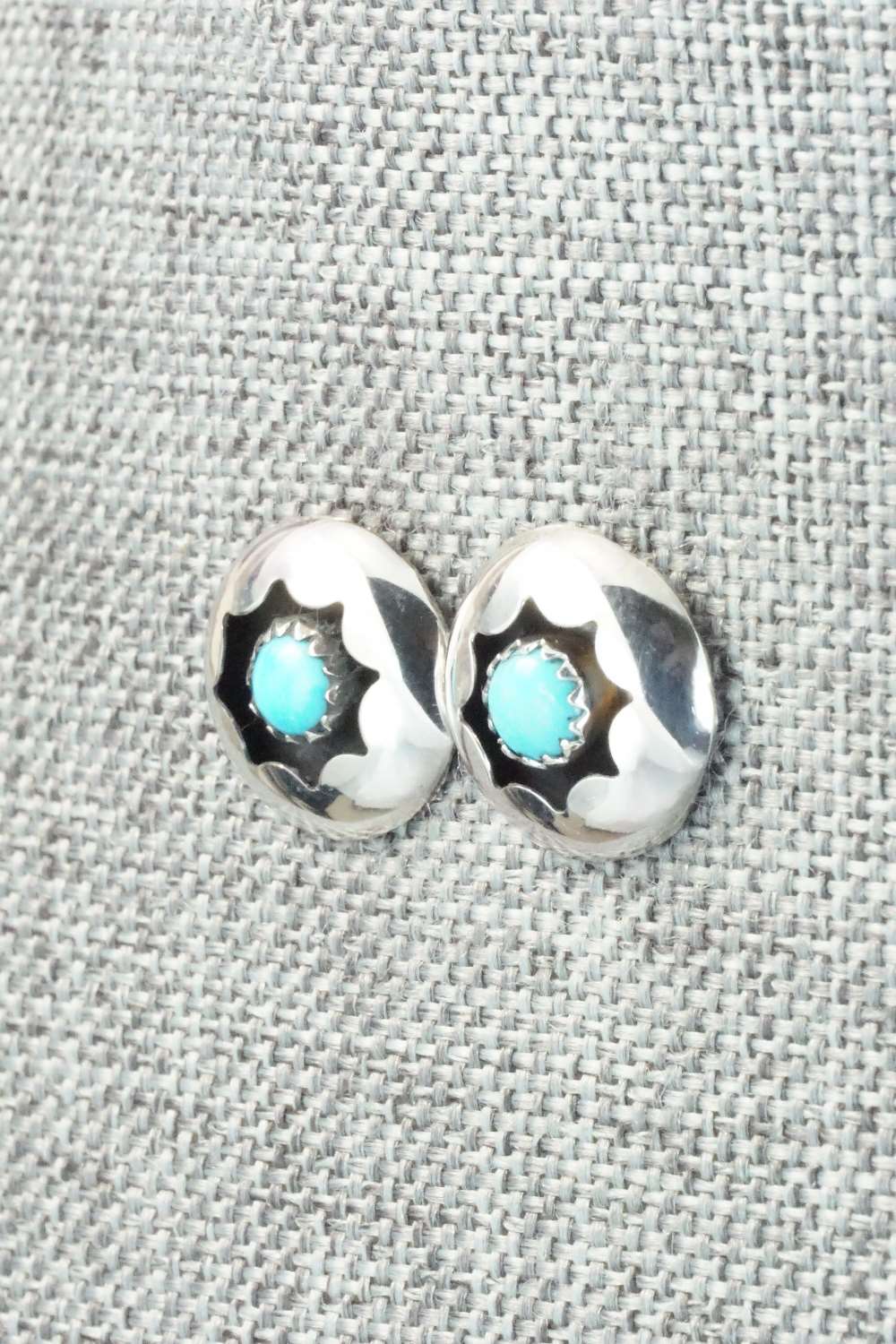 Turquoise & Sterling Silver Earrings - Annie Spencer