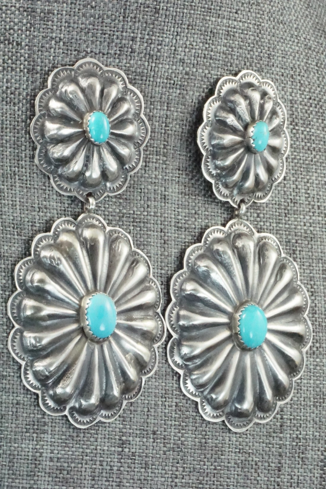 Turquoise & Sterling Silver Earrings - Rita Lee