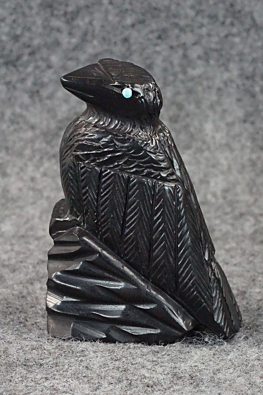Crow Zuni Fetish Carving - Mike Tucson