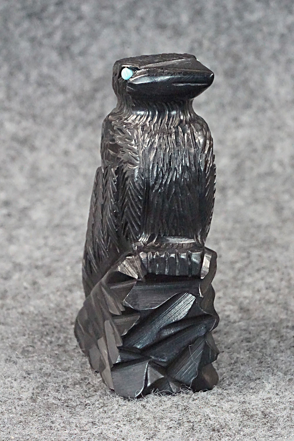 Crow Zuni Fetish Carving - Mike Tucson