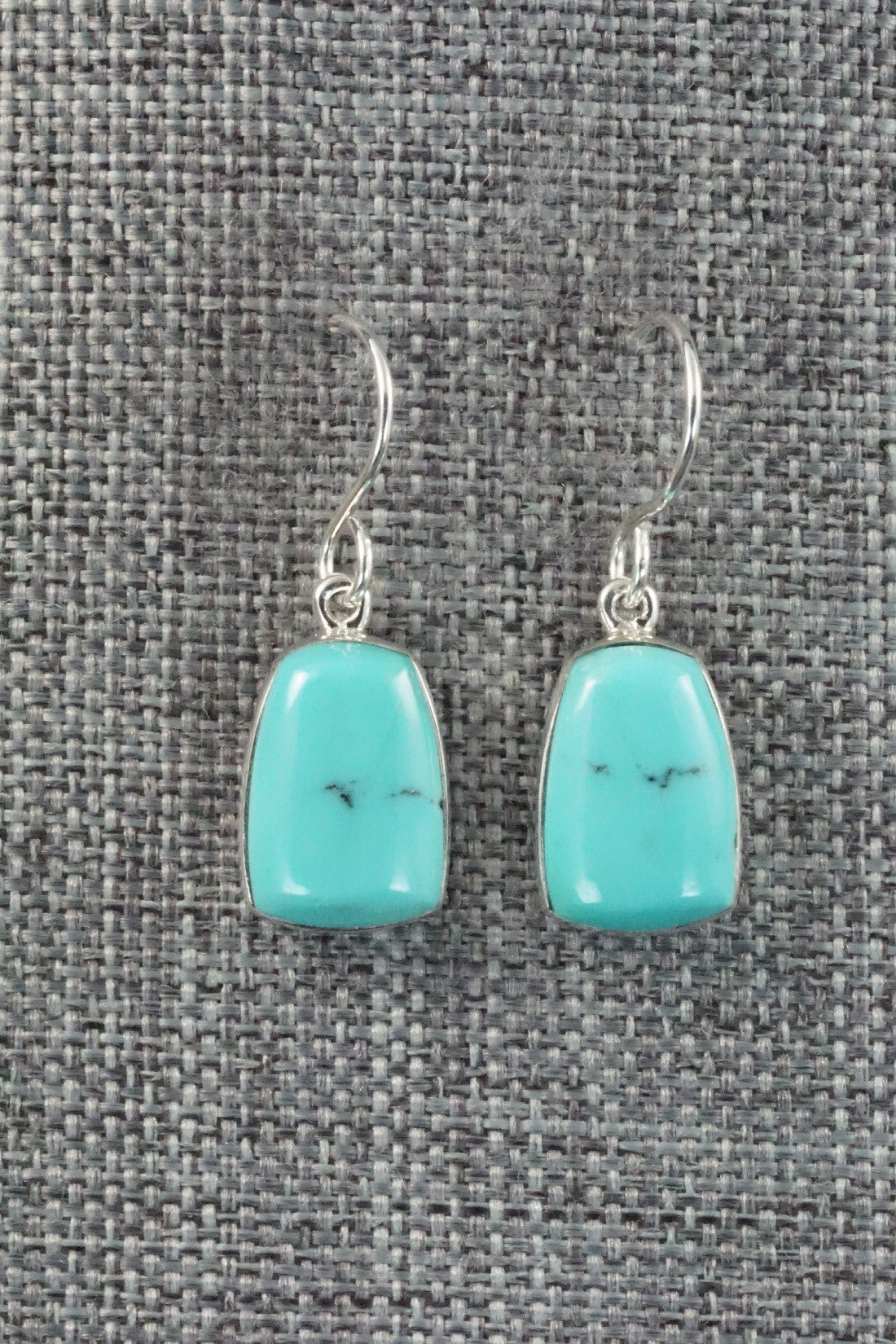 Turquoise & Sterling Silver Earrings - Evelyn Abeita