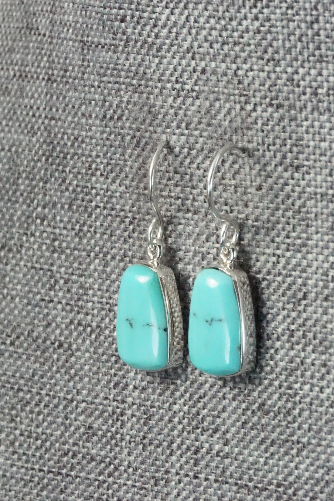 Turquoise & Sterling Silver Earrings - Evelyn Abeita