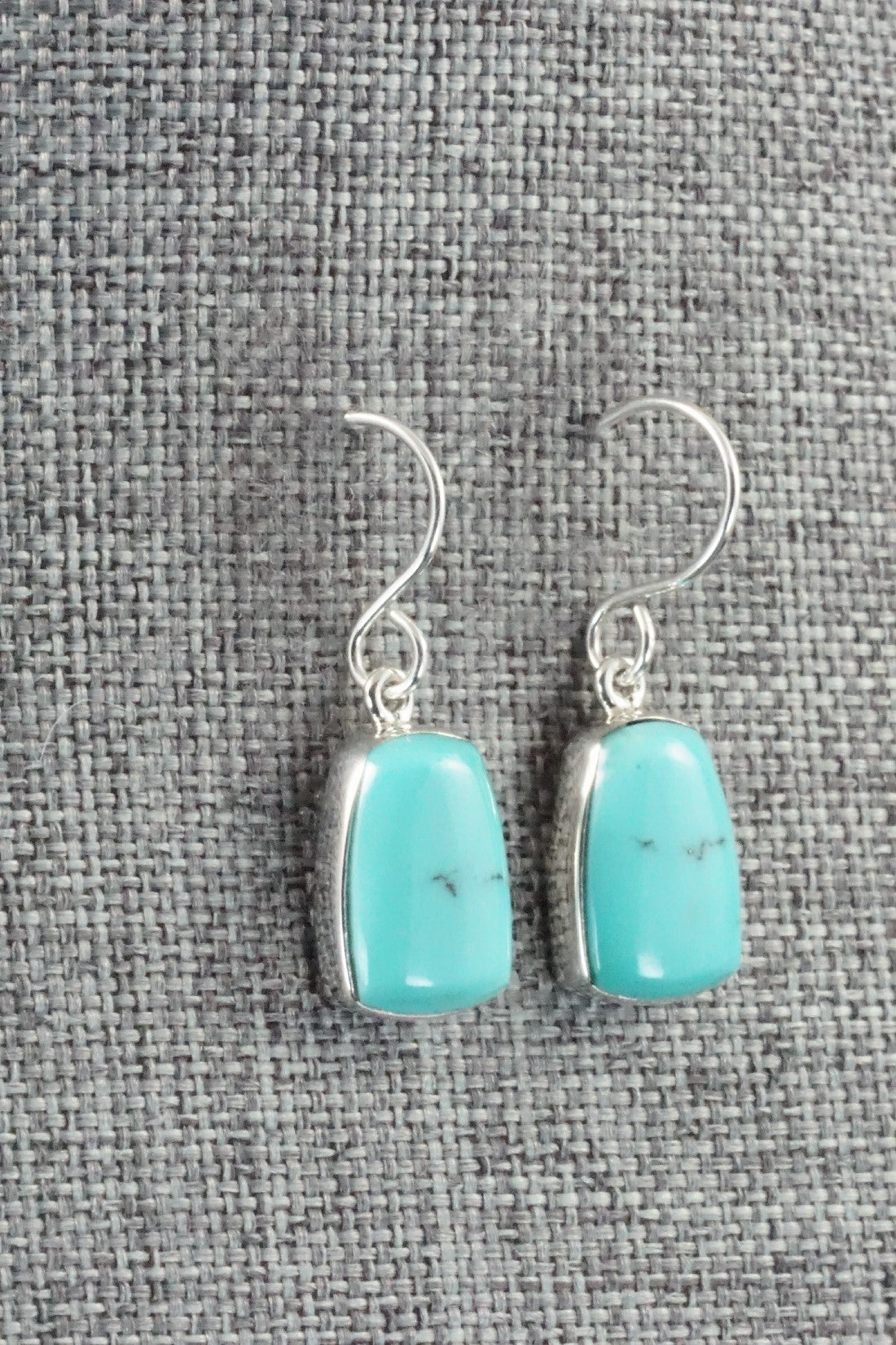 Turquoise & Sterling Silver Earrings - Evelyn Abeita
