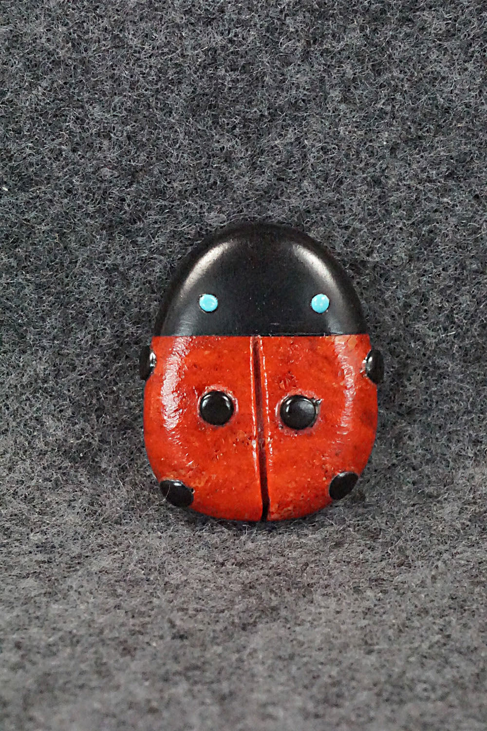 Lady Bug Zuni Fetish Carving - Reynold Lunasee
