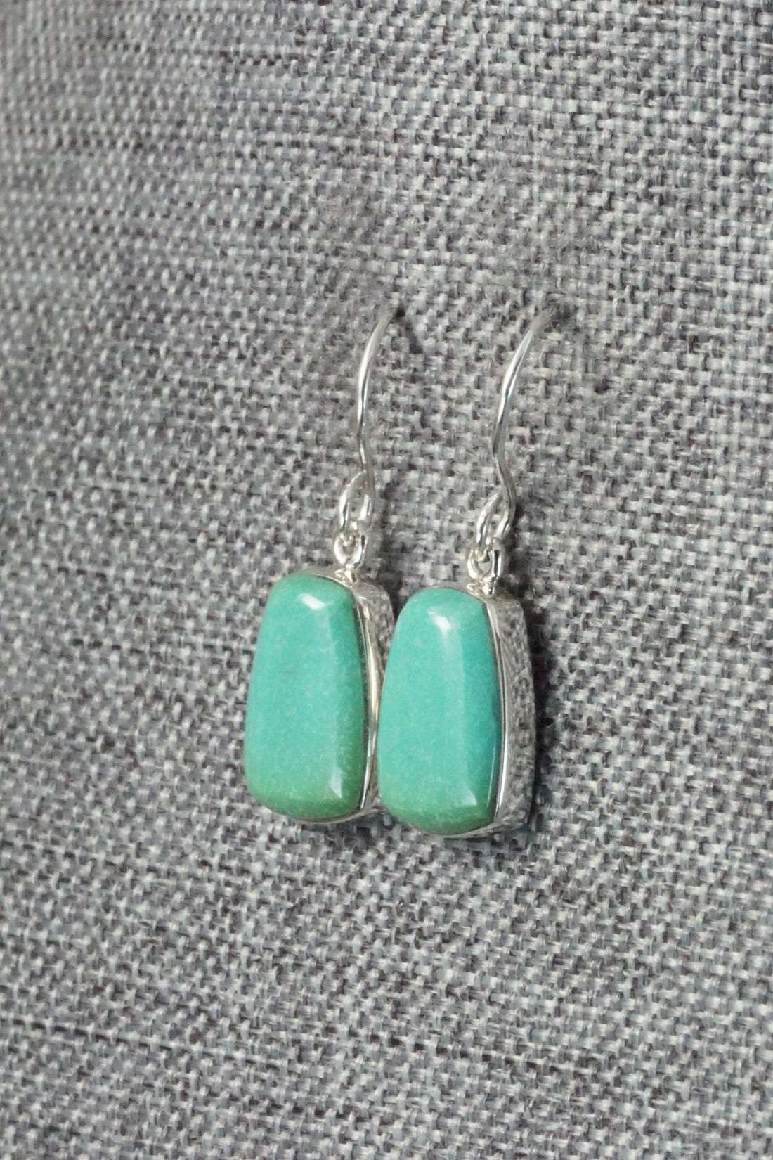 Turquoise & Sterling Silver Earrings - Evelyn Abeita