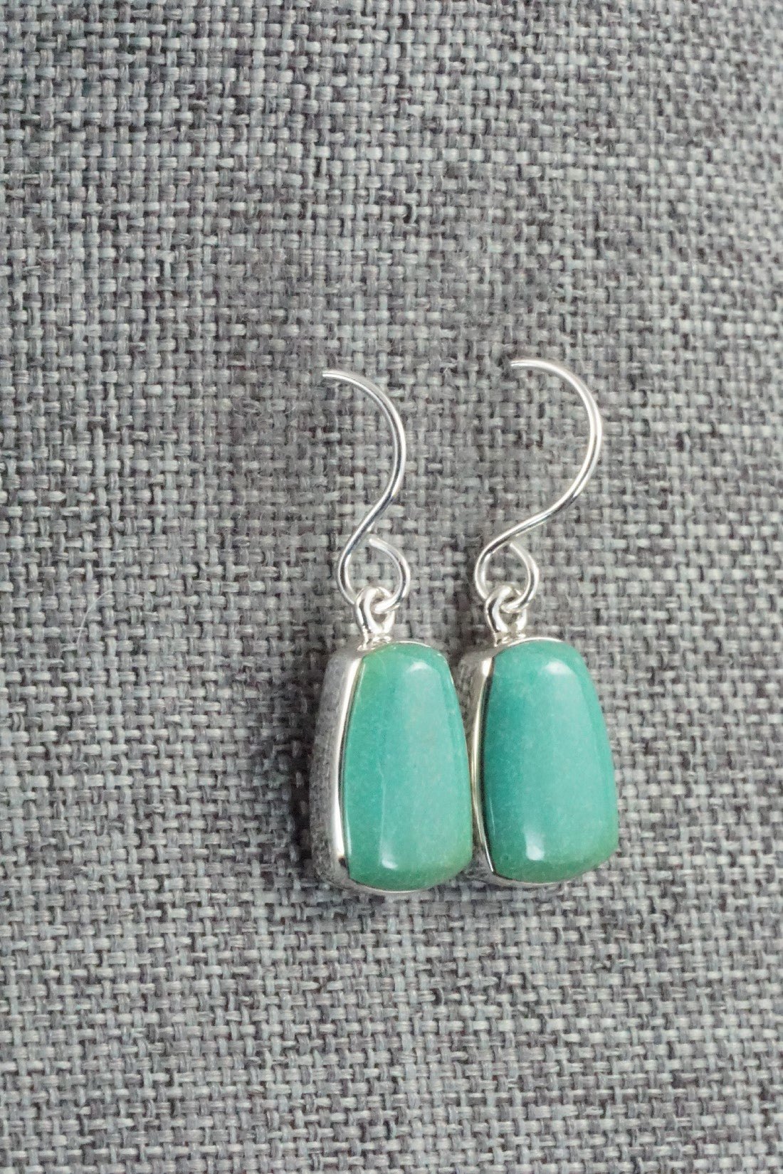 Turquoise & Sterling Silver Earrings - Evelyn Abeita