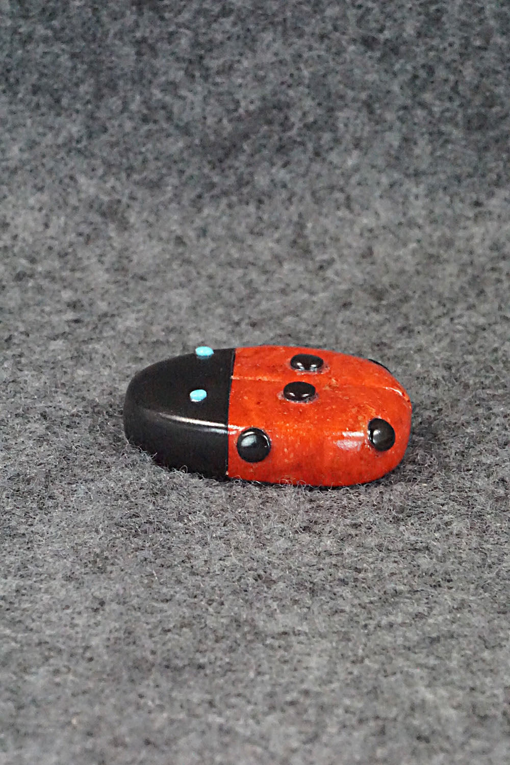 Lady Bug Zuni Fetish Carving - Reynold Lunasee