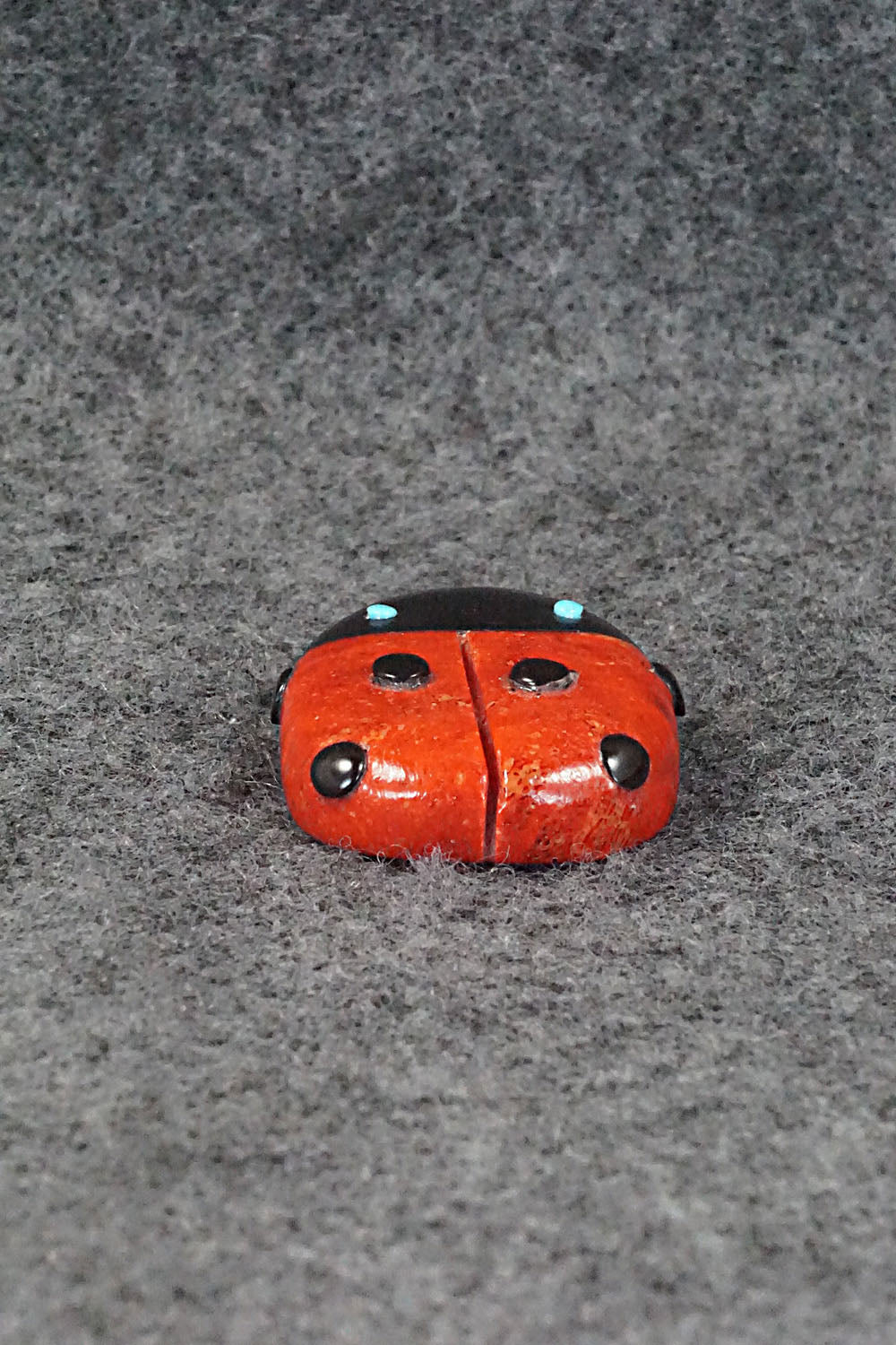 Lady Bug Zuni Fetish Carving - Reynold Lunasee