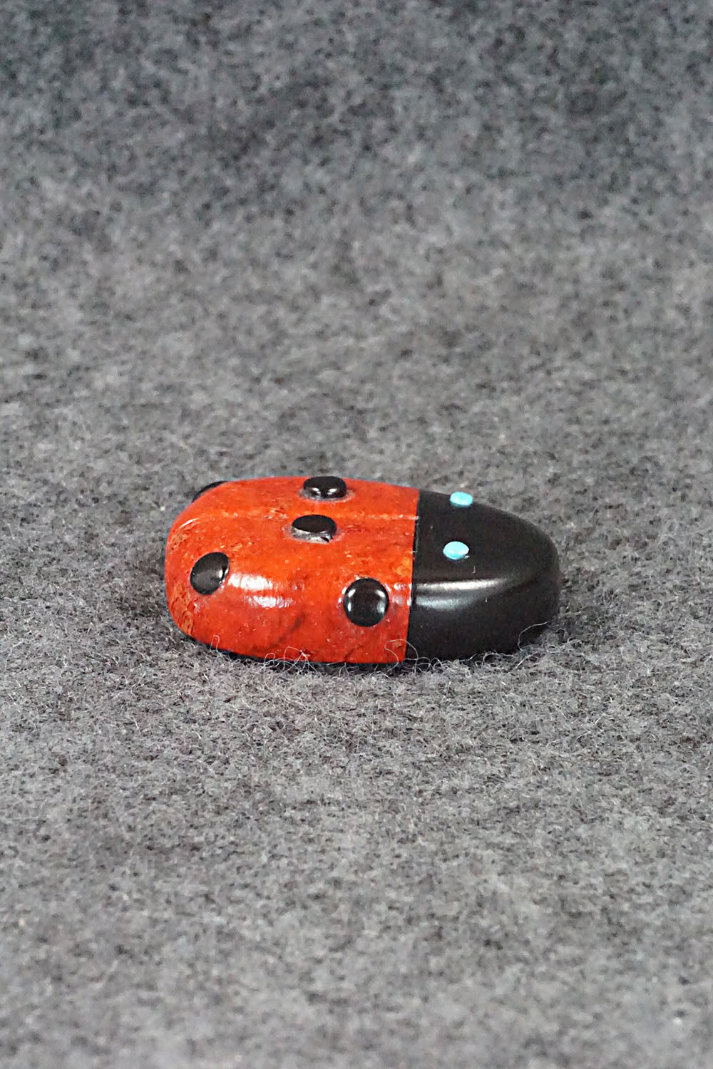 Lady Bug Zuni Fetish Carving - Reynold Lunasee