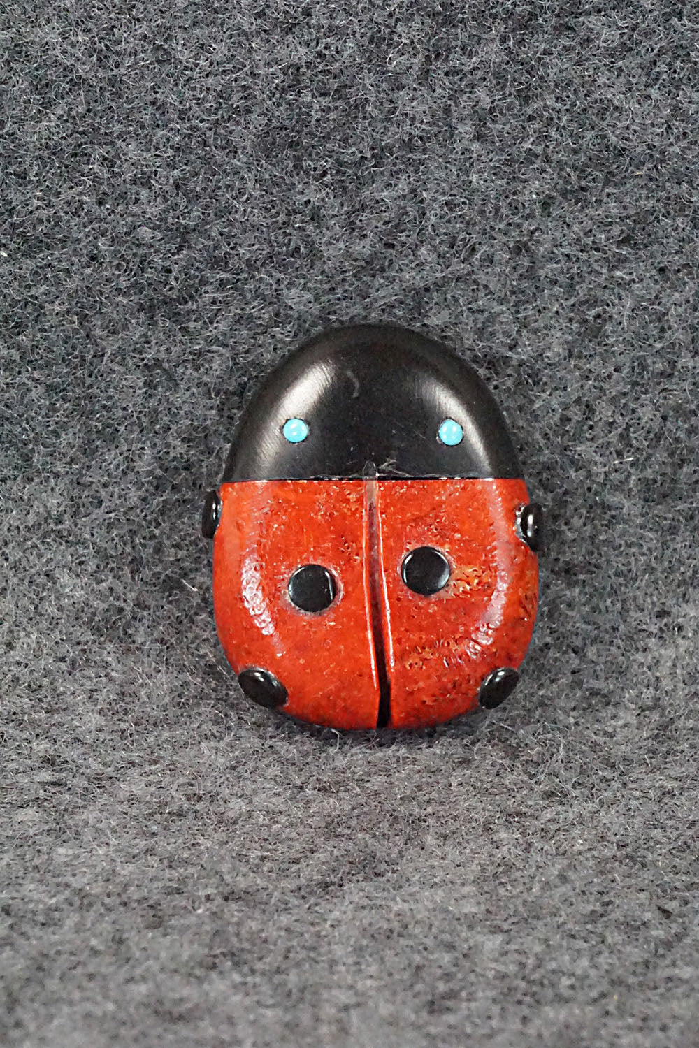 Lady Bug Zuni Fetish Carving - Reynold Lunasee
