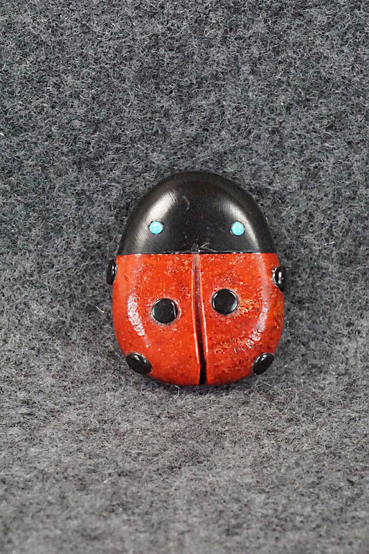 Lady Bug Zuni Fetish Carving - Reynold Lunasee