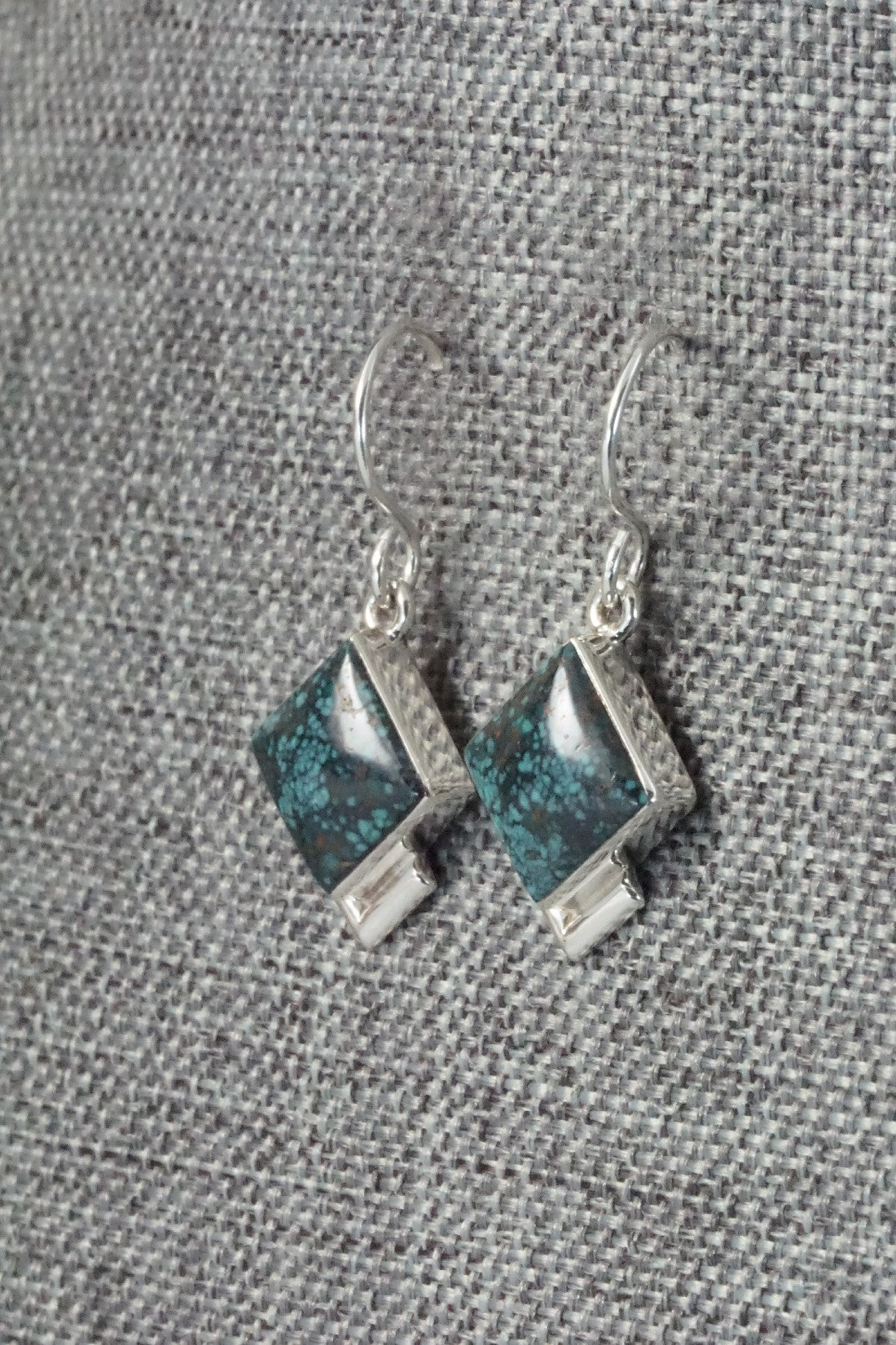 Turquoise & Sterling Silver Earrings - Cathy Webster