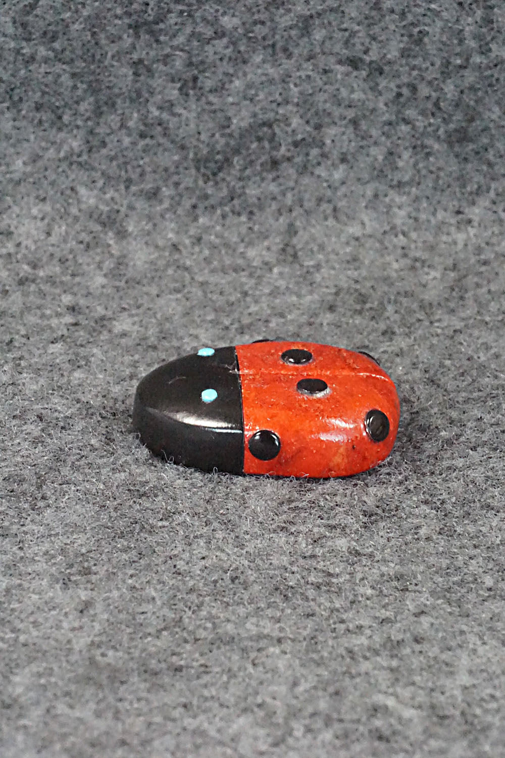 Lady Bug Zuni Fetish Carving - Reynold Lunasee