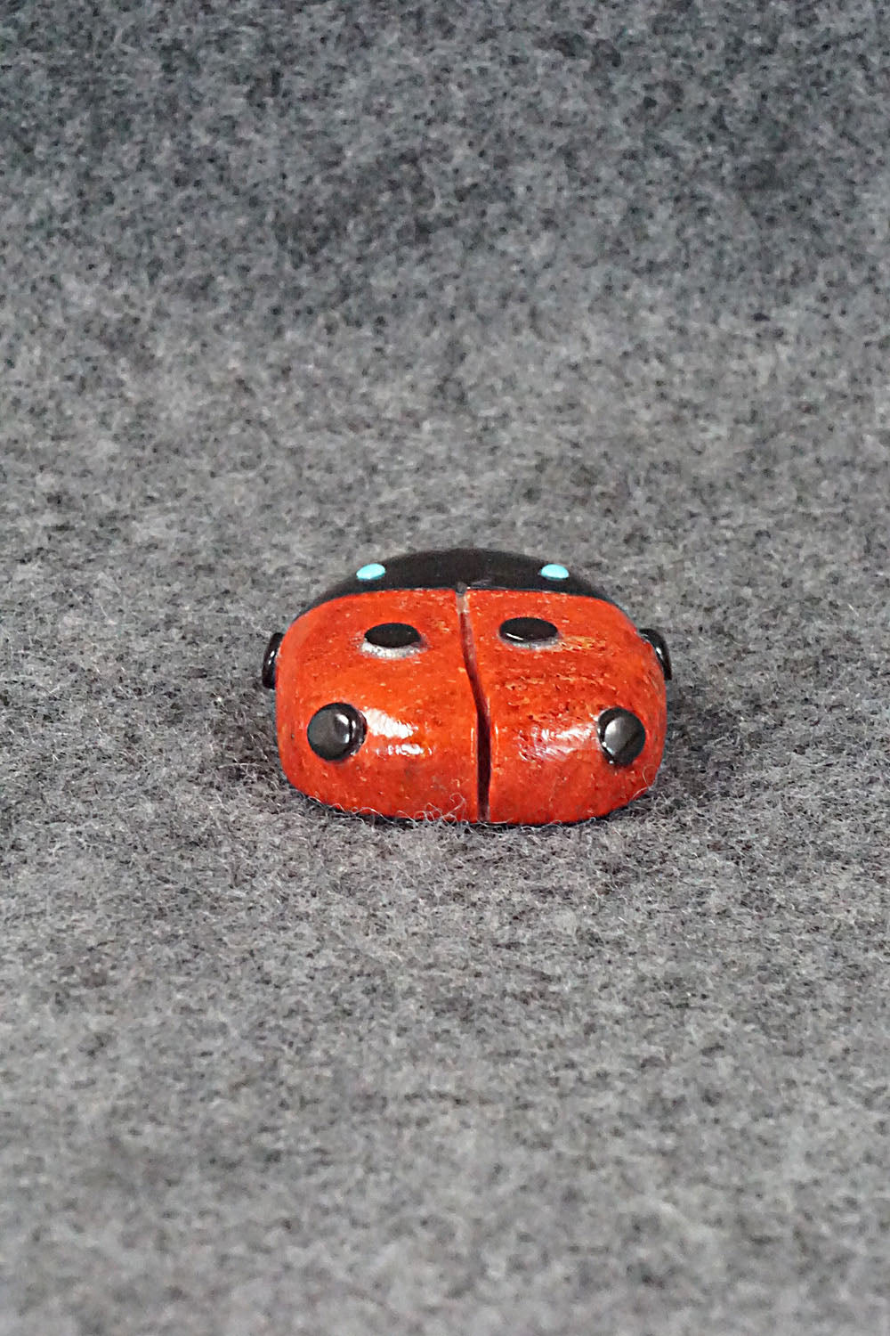 Lady Bug Zuni Fetish Carving - Reynold Lunasee