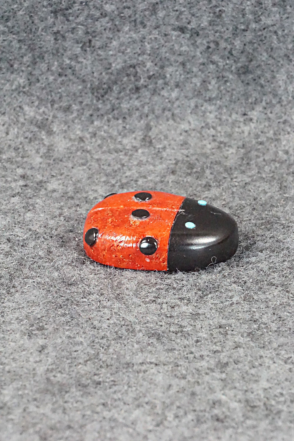 Lady Bug Zuni Fetish Carving - Reynold Lunasee